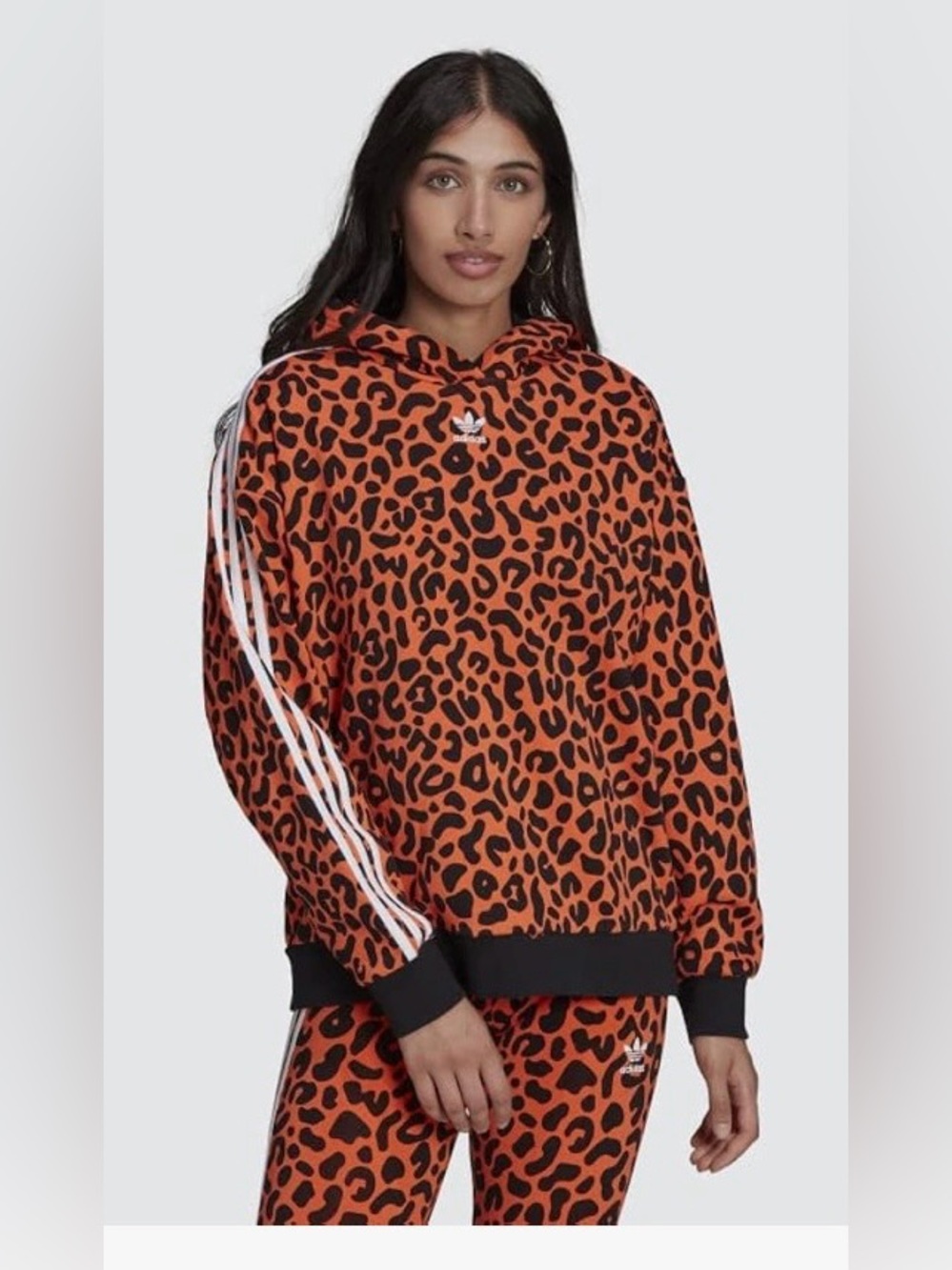 🆕 adidas Rich Mnisi Hoodie Women's, Orange, Size 3X. NWT